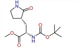Methyl (S)-2-(Boc-amino)-3-[(S)-2-oxo-3-pyrrolidinyl]propanoate CAS:328086-60-8