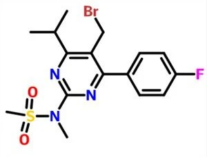 N-[5-Bromomethyl-4-(4-fluorophenyl)-6-isopropylpyrimidine-2-yl]-N-methylmethane Sulfonamide CAS NO.799842-07-2