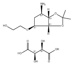 CAS 376608-65-0 2-((3aR,4S,6R,6aS)-6-amino-2,2-dimethyltetrahydro-3aH-cyclopenta[d][1,3]dioxol-4-yloxy)ethanol L-tataric Acid